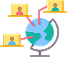 Global distribution icon